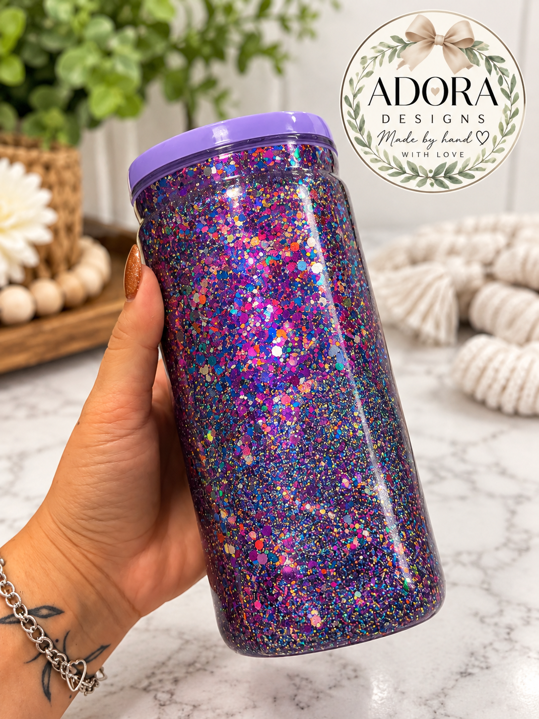 Purple Galaxy 16oz Tumbler