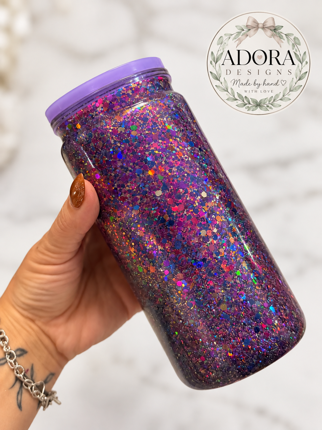 Purple Galaxy 16oz Tumbler