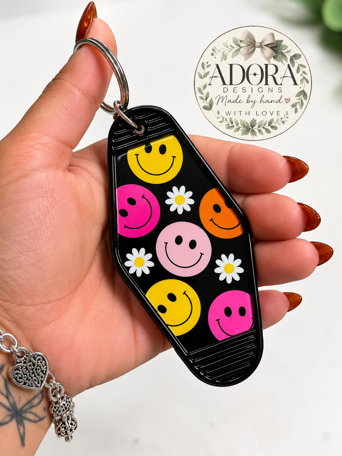Happy Faces Keychain