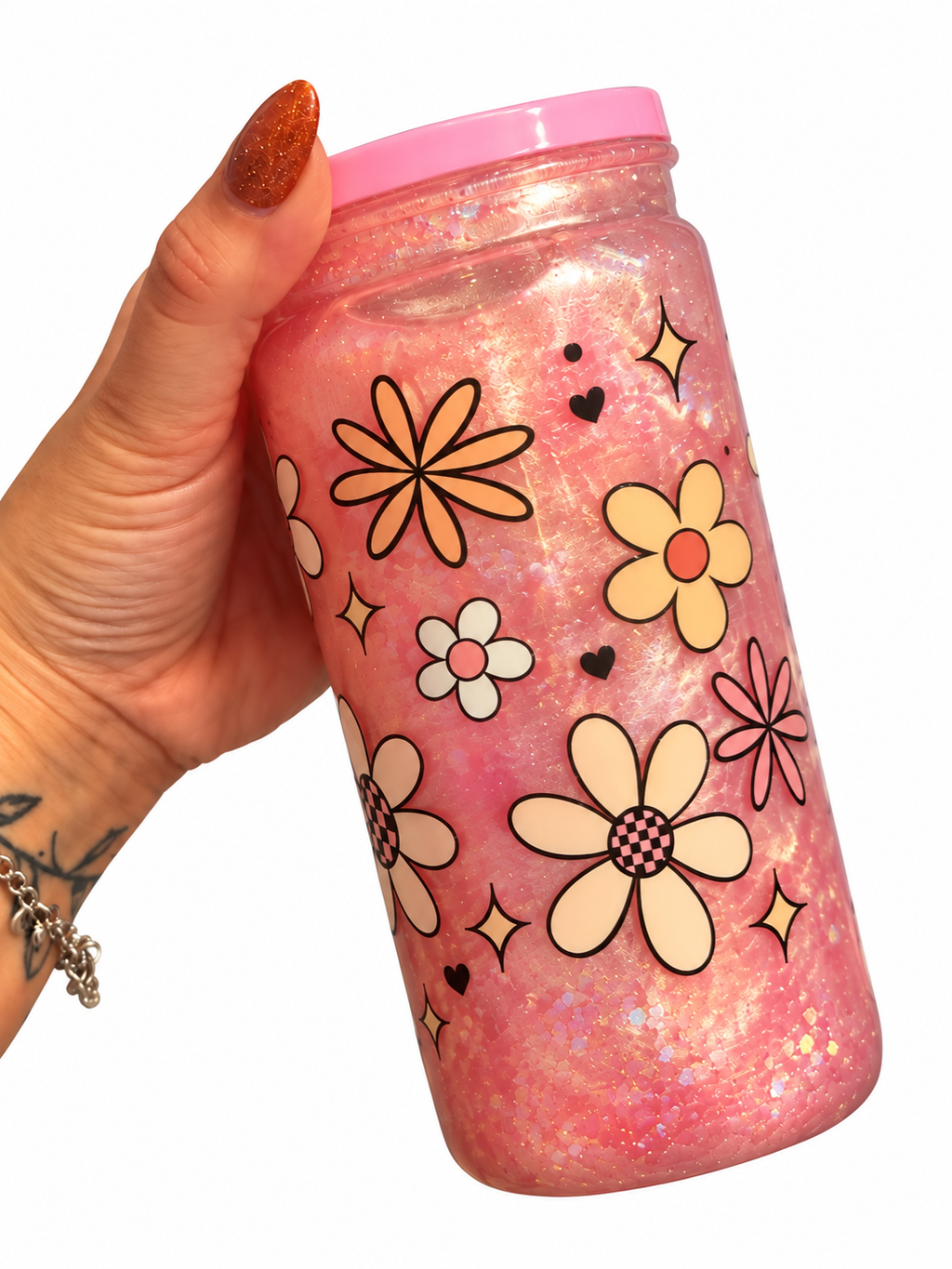 Cat Eye Pink Tumbler 16oz